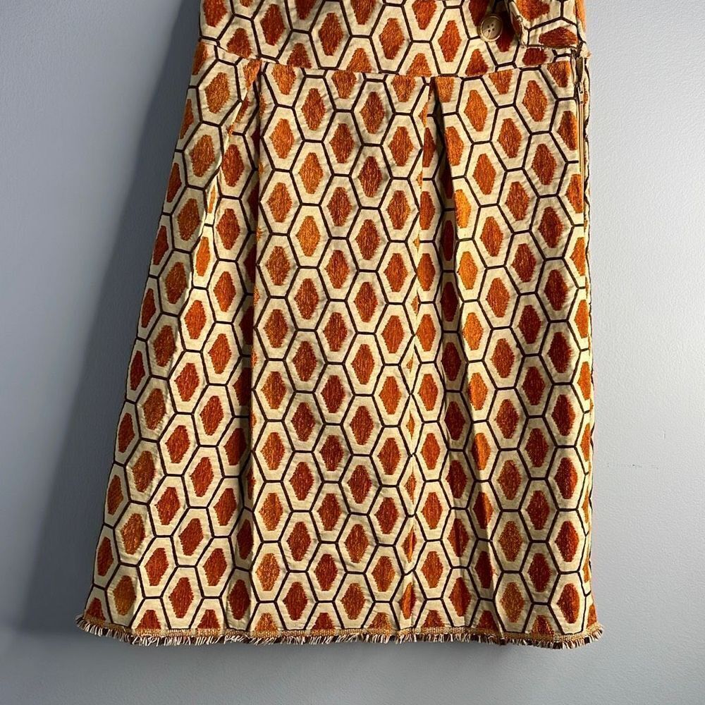 Upcycled Pleated A-line Skirt Small